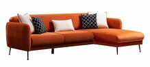 Nurgadiivanvoodi Hanah Home Sevilla, 270 x 170 x 85 cm, oranž, parem nurk