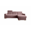 Nurgadiivan Eltap Fresia Velvetmat 24, 176 x 247 x 104 cm, roosa, parem, voodipesukastiga