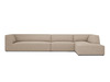 Nurgadiivan Micadoni Home Ruby, 366 x 180 x 69 cm, 5-kohaline, helepruun, parem