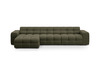 Nurgadiivan Micadoni Kendal, 357 x 173 x 79 cm, vasak nurk, Amazon Green
