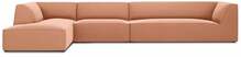 Nurgadiivan Micadoni Home Ruby, 366 x 180 x 69 cm, 5 kohta, roosa, vasak