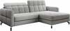 Nurgadiivan Eltap Lorelle Omega 02, parem, 160 x 225 x 105 cm, helehall, voodipesukastiga