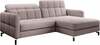 Nurgadiivan Eltap Lorelle Omega 91, parem, 160 x 225 x 105 cm, roosa, voodipesukastiga