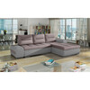 Parempoolne nurgadiivan Eltap Ottavio Soro 61, Soro 83, 180 x 275 x 85 cm, roosa/hall, voodipesukastiga