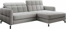 Nurgadiivan Eltap Lorelle Omega 02, parem, 160 x 225 x 105 cm, helehall, voodipesukastiga