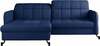 Nurgadiivan Eltap Lorelle, Solar 79, 160 x 225 x 105 cm, tumesinine, vasakpoolne, pesukastiga