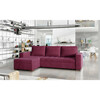 Nurgadiivan Eltap Newark, Mat Velvet 68, 150 x 237 x 90 cm, punane, pesukastiga