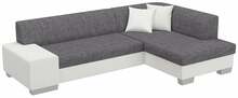 Nurgadiivan Eltap Fabio, Sawana 05, Soft 17, 167 x 268 x 73 cm, valge/helehall, parem, voodipesukastiga