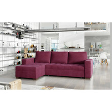 Nurgadiivan Eltap Newark, Mat Velvet 68, 150 x 237 x 90 cm, punane, pesukastiga