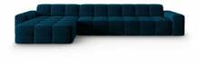 Nurgadiivan Micadoni Home Kendal, 357 x 173 x 79 cm, tumesinine, vasak nurk