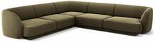 Nurgadiivan Micadoni Home Miley Velvet Symmetrical, 252 x 252 x 74 cm, roheline