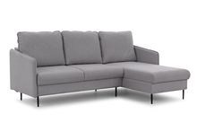 Nurgadiivan Bogart Taila Mini Loft 19, magamisfunktsiooniga, parem, must