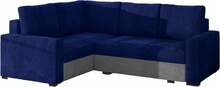 Nurgadiivan Eltap Corona, Kronos 09, Paros 05, 162 x 235 x 90 cm, hall/tumesinine, vasakpoolne, pesukastiga