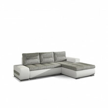 Parempoolne nurgadiivan Eltap Ottavio Berlin 01, Soft 17, 180 x 275 x 85 cm, valge/hall, voodipesukastiga