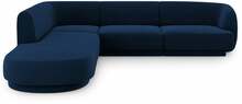 Nurgadiivan Micadoni Home Miley Velvet, 252 x 220 x 74 cm, 6 kohta, tumesinine, parem