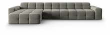 Nurgadiivan Micadoni Home Kendal, Velvet 5 Seats, 357 x 173 x 79 cm, tumehall, vasak