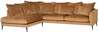 Nurgadiivan Home4you Lartes, 300 x 205 x 90 cm, vasak, pruun