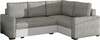Nurgadiivan Eltap Corona Berlin 01, Soft 17, 162 x 235 x 90 cm, valge/hall, parem, pesukastiga