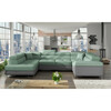 Nurgadiivan Eltap Letto Soro 34, 340 x 202 x 90 cm, vasak, roheline/hall