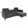 Nurgadiivan Home4you Dayton RC, 268 x 157 x 100 cm, parem, tumehall