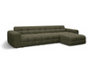 Nurgadiivan Micadoni Kendal, 357 x 173 x 79 cm, parem nurk, Amazon Green