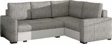 Nurgadiivan Eltap Corona Berlin 01, Soft 17, 162 x 235 x 90 cm, valge/hall, parem, pesukastiga