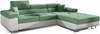 Nurgadiivan Eltap Armando Soro 34, Soft 17, 280 x 205 x 90 cm, valge/roheline, parem, voodipesukastiga