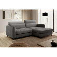Nurgadiivan Eltap Gomsi Touch 05, parem, 165 x 228 x 100 cm, tumehall, pesukastiga