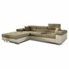 Nurgadiivan Eltap Armando Berlin 03, Soft 33, 280 x 205 x 90 cm, helepruun, vasakpoolne, voodipesukastiga