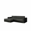 Nurgadiivan Eltap Conforti, Sawana 05, Soft 11, 165 x 275 x 78 cm, must/tumehall, vasak