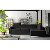 Nurgadiivan Eltap Kairos Mat Velvet 99, parem, 200 x 265 x 95 cm, must, voodipesukastiga