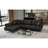 Nurgadiivan Eltap Larde Vero 5, 191 x 276 x 90 cm, tumehall, voodipesukastiga