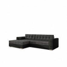Nurgadiivan Eltap Conforti, Sawana 05, Soft 11, 165 x 275 x 78 cm, must/tumehall, vasak
