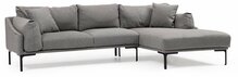 Nurgadiivan Hanah Home Leo, 150 x 255 x 65 cm, helehall, parem