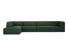 Nurgadiivan Micadoni Home Ruby, 366 x 180 x 69 cm, 5 kohta, roheline, vasak