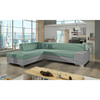Nurgadiivan Eltap Porto, Soro 34, Soro 83, 217 x 278 x 74 cm, helehall/roheline, vasak, pesukastiga