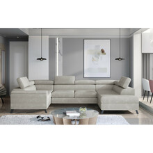 Nurgadiivan Eltap Escada Paros 02, 200 x 330 x 98 cm, helepruun, voodipesukastiga
