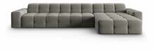Nurgadiivan Micadoni Home Kendal, Velvet 5 Seats, 357 x 173 x 79 cm, tumehall, parem