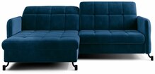 Nurgadiivan Eltap Lorelle, Kronos 09, 160 x 225 x 105 cm, tumesinine, vasakpoolne, pesukastiga
