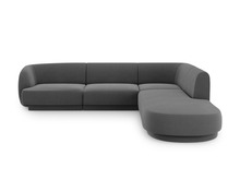 Nurgadiivan Micadoni Home Miley Velvet, 252 x 220 x 74 cm, 6 kohta, hall, parem