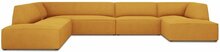 Nurgadiivan Micadoni Home Ruby Panoramic, 366 x 273 x 69 cm, kollane, vasak, 7 kohta