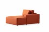 Nurgadiivan - voodi Atelier Del Sofa Pirlo, 260 x 100 x 88 cm, oranž, parem