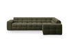 Nurgadiivan Micadoni Kendal, 332 x 231 x 79 cm, parem nurk, Amazon Green