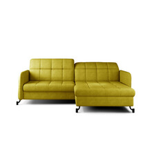 Nurgadiivan Eltap Lorelle Omega 68, parem, 160 x 225 x 105 cm, kollane, voodipesukastiga