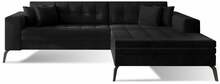 Nurgadiivan Eltap Solange Mat Velvet 99, parem, 196 x 292 x 80 cm, must