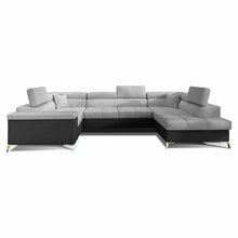 Nurgadiivan Eltap Thiago, Sawana 21, Soft 11, 350 x 202 x 90 cm, must/hall, parem, voodikastiga