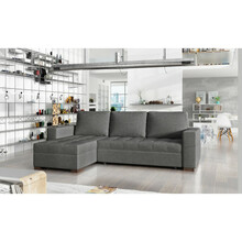 Nurgadiivan Eltap Newark, 150 x 237 x 90 cm, kangas Sawana 05, tumehall, voodipesukastiga