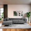 Nurgadiivan Hanah Home Como Eco, antratsiit, 270 x 72 x 180 cm