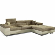Nurgadiivan Eltap Armando Berlin 03, Soft 33, 280 x 205 x 90 cm, helepruun, parem, voodipesukastiga