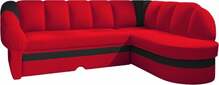 Nurgadiivan Eltap Benano Alova 46, Alova 04, 180 x 250 x 85 cm, punane, parem, voodipesukastiga